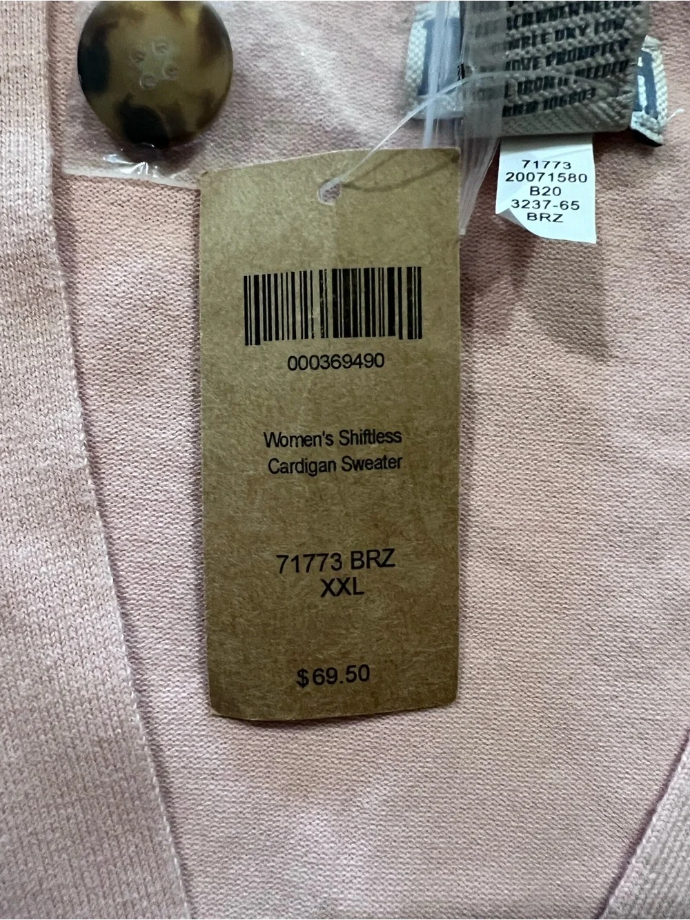 NWT Duluth Trading Co Colorblock Cardigan size XXL